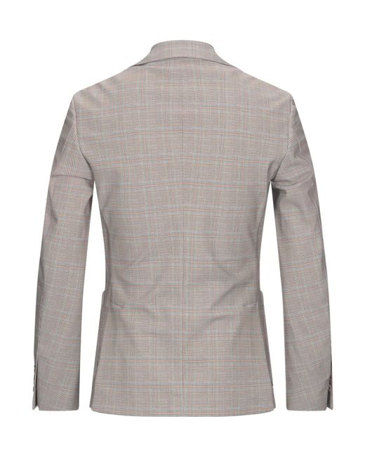 Traiano Gray Blazer for men