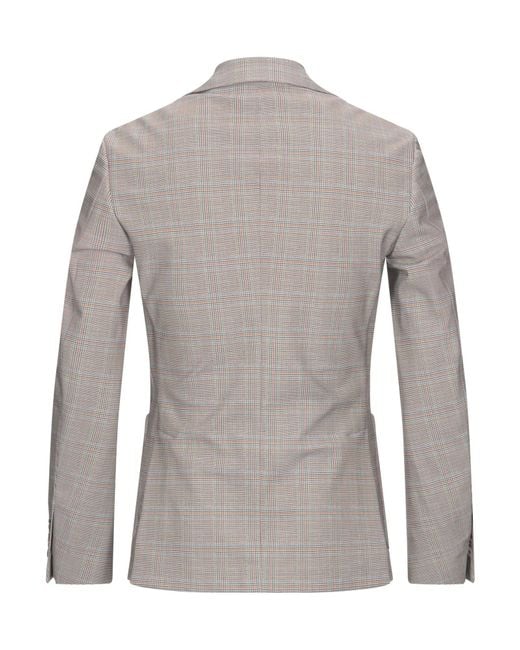 Traiano Gray Blazer for men