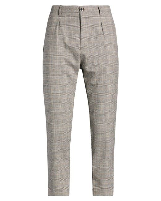 OVER/D Gray Pants Polyester, Viscose, Elastane for men