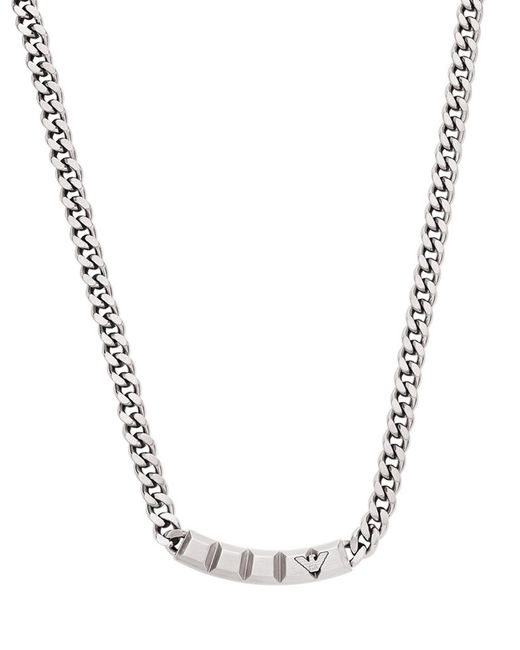 Emporio Armani Metallic Necklace for men