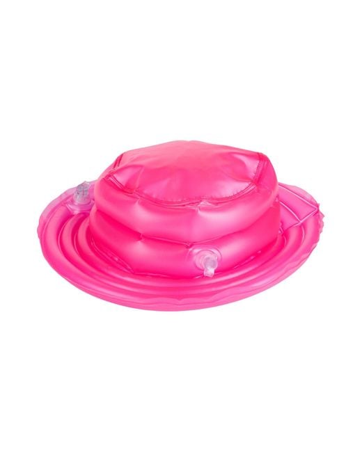 Moschino Pink Couture Fuchsia Hat Pvc