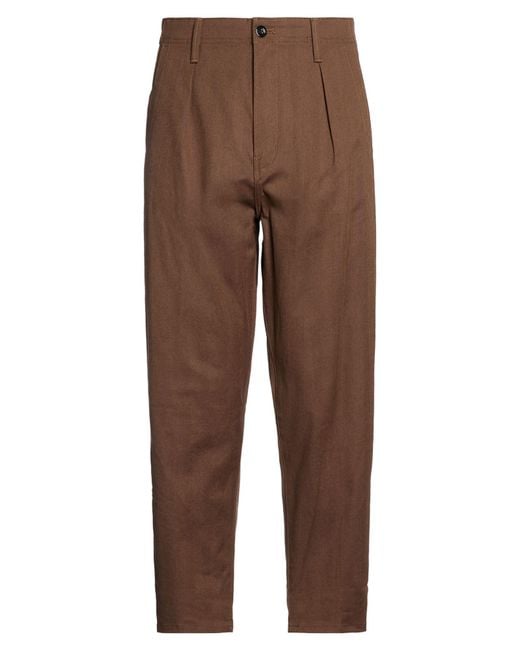 G-Star Brown Pants Cotton, Elastane for men