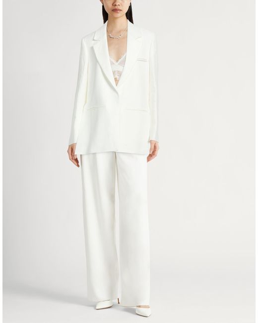 Peserico White Blazer Linen