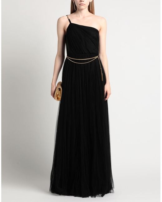 Elisabetta Franchi Black Maxi Dress