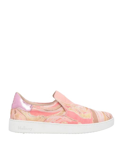Mulberry Pink Sneakers Textile Fibers