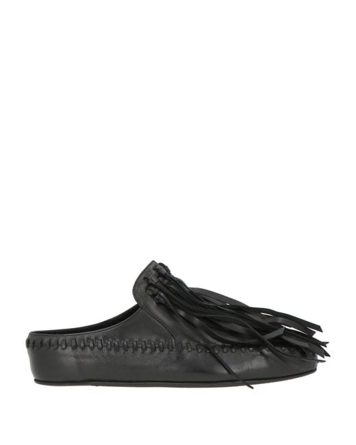 Ann Demeulemeester Black Mules & Clogs Leather