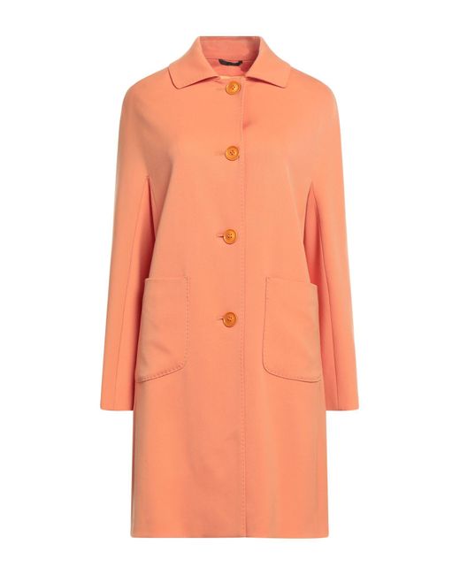 Cinzia Rocca Orange Overcoat & Trench Coat