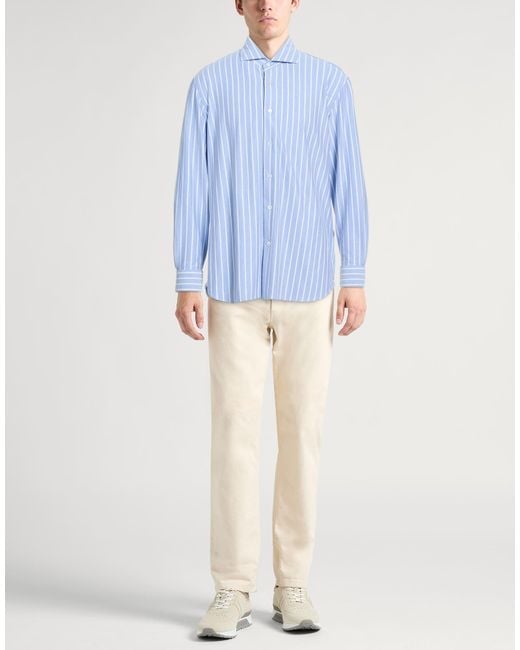 Camisa Fedeli de hombre de color Blue
