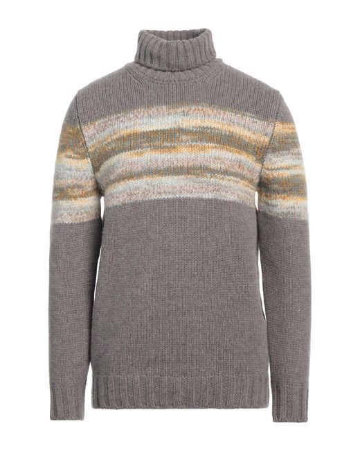 Vengera Gray Turtleneck Wool, Acrylic, Alpaca Wool for men