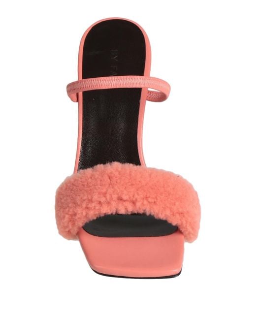 By Far Pink Sandals