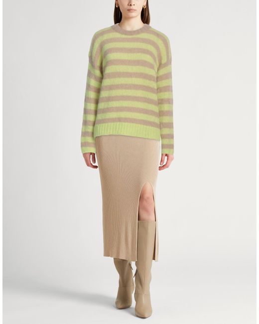 Alysi Green Crème Sweater Mohair Wool, Polyamide, Elastane