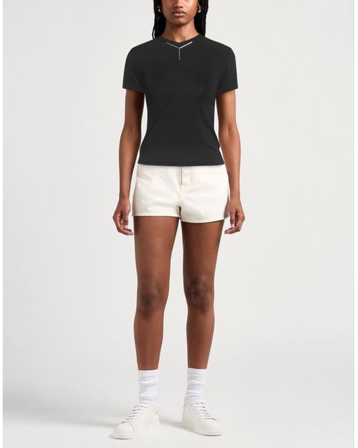Y. Project Black T-Shirt Viscose, Elastane