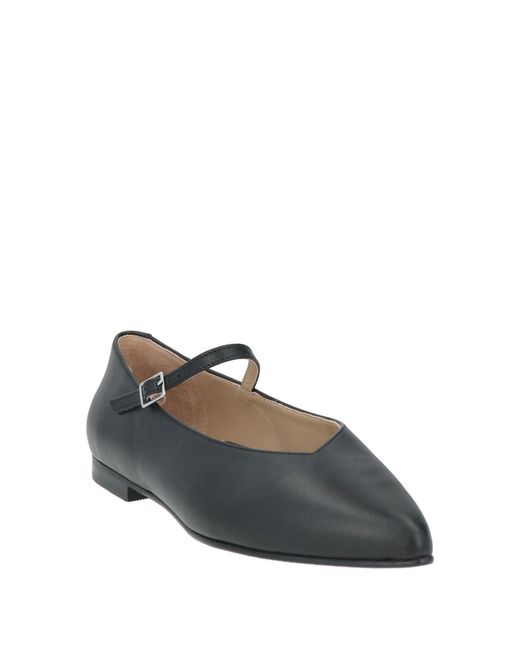 SELECTED Black Ballet Flats Leather