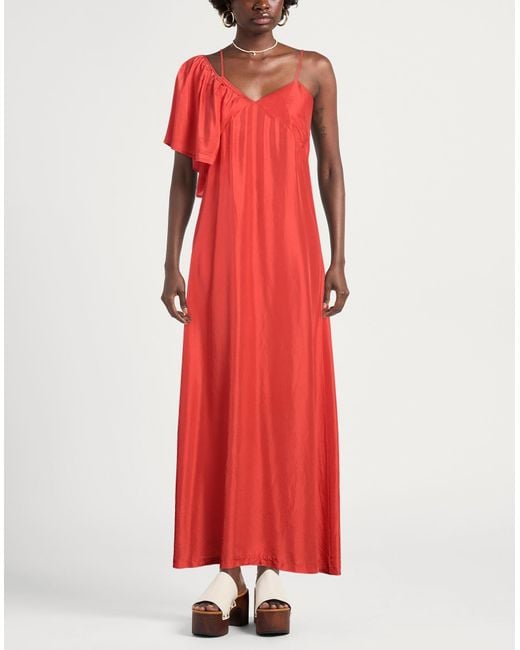 Tela Red Maxi Dress Silk