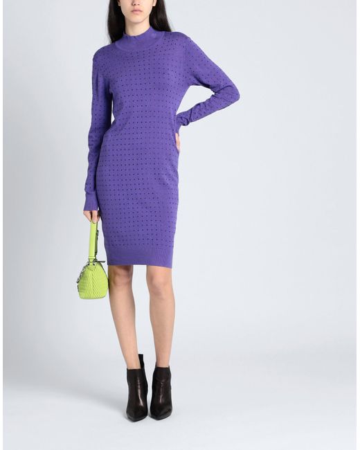 Karl Lagerfeld Purple Mini Dress
