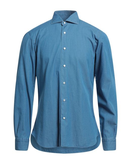 Barba Napoli Blue Shirt for men