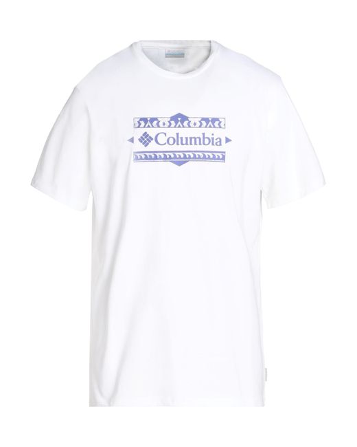 Columbia White T-shirt for men