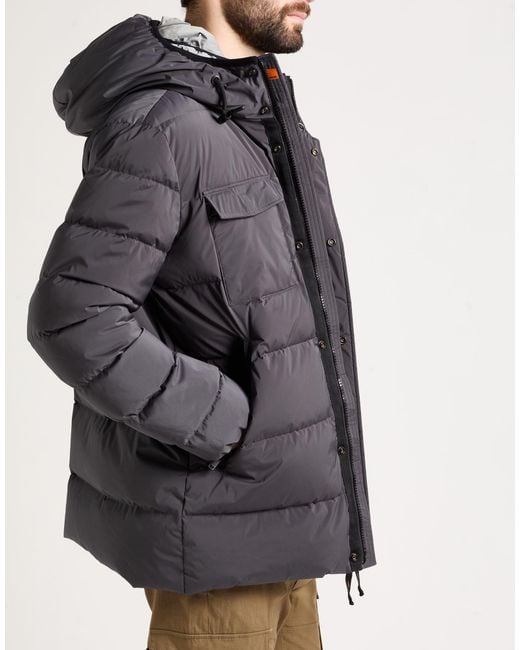 Dekker Gray Puffer Polyester, Elastane for men