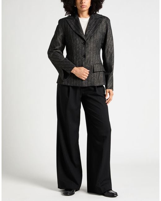 Alberta Ferretti Black Blazer Polyester, Wool, Viscose, Polyamide