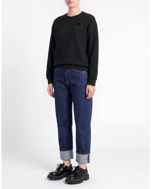 KENZO Black Sweatshirt Cotton, Elastane