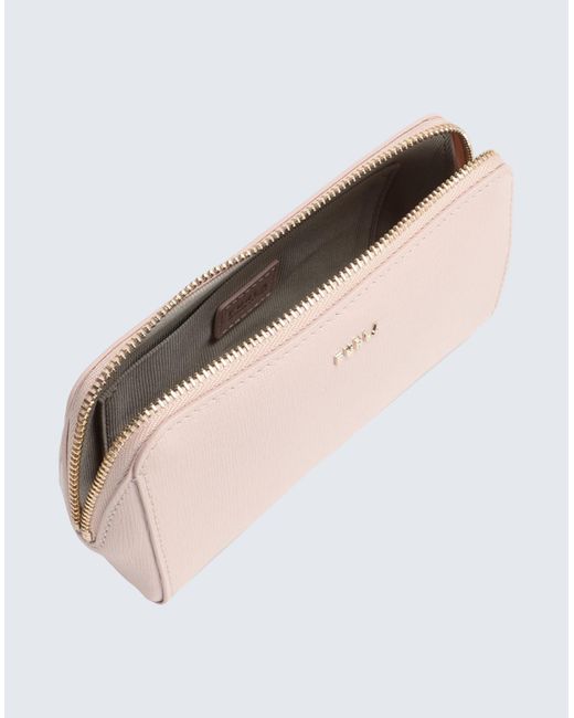 Furla Natural Electra M Cosmetic Case -- Pouch Soft Leather