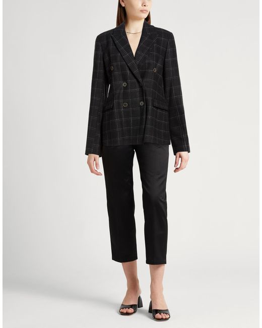 Eleventy Black Blazer Wool, Elastane