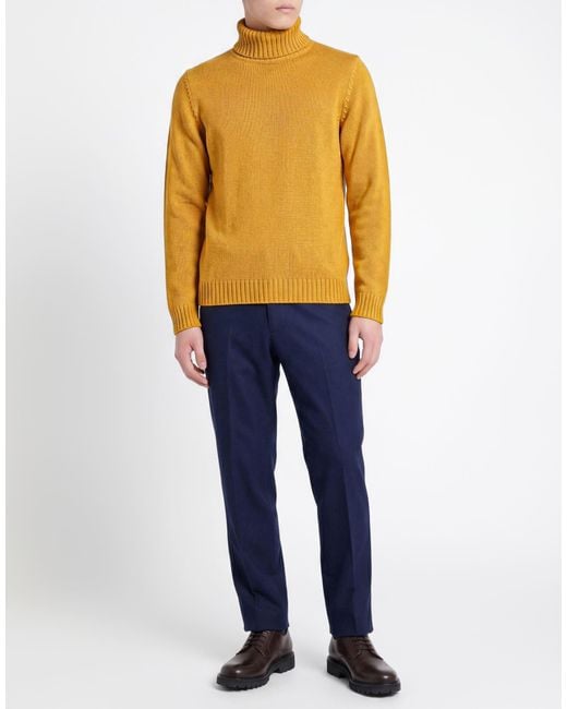 Zanone Yellow Turtleneck for men