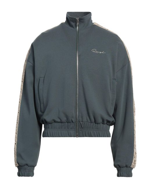 ROUGH Blue Jacket Polyamide, Cotton for men