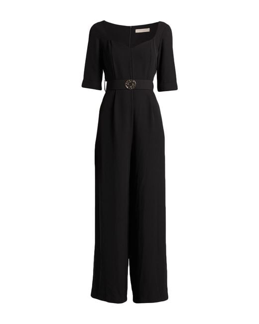 Rinascimento Black Jumpsuit Polyester, Elastane