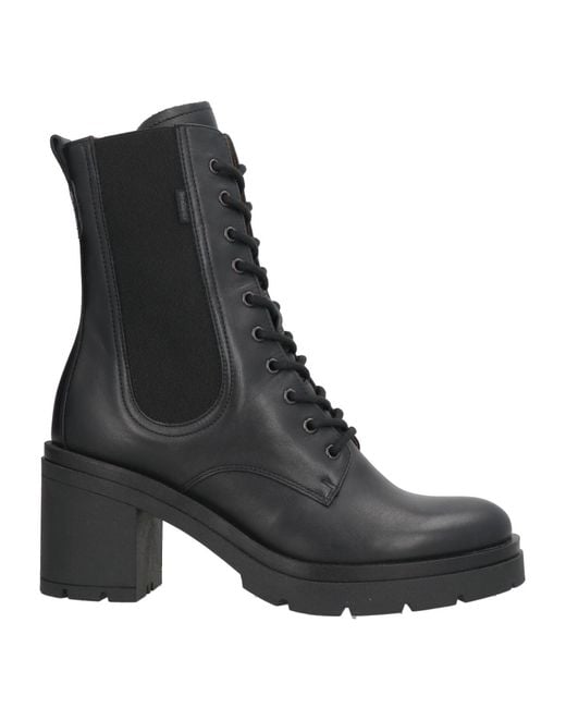 Nero Giardini Black Ankle Boots Leather