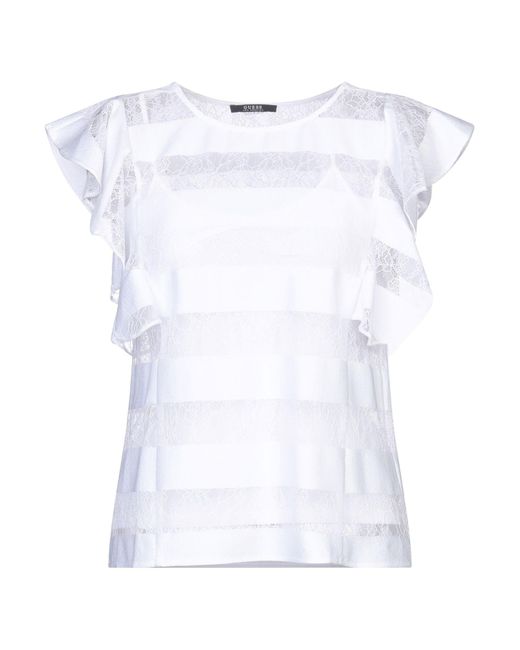 guess white blouse