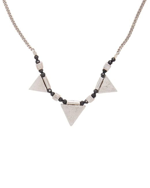 Isabel Marant Black Necklace Metal, Stone