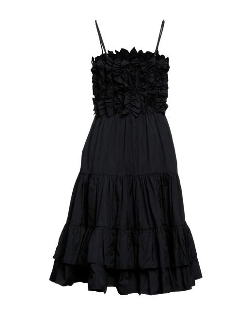 MSGM Black Midi Dress