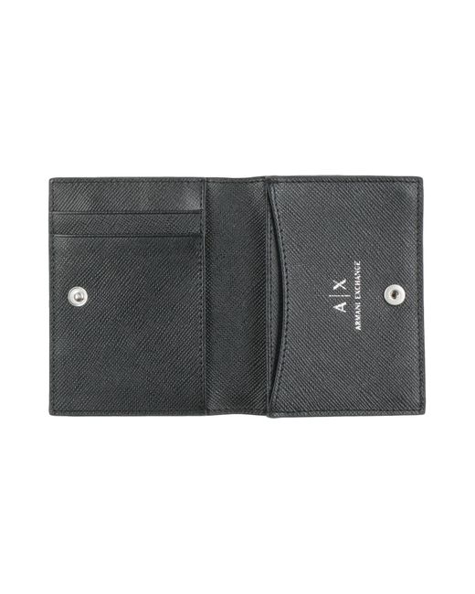 ARMANI EXCHANGE Black Cardholders for men
