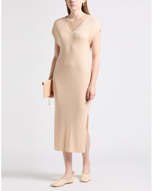 Max & Moi Natural Midi Dress