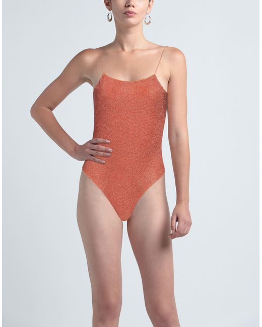 Oseree Red One-piece Swimsuit