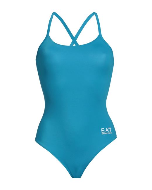 EA7 Blue One-piece Swimsuit