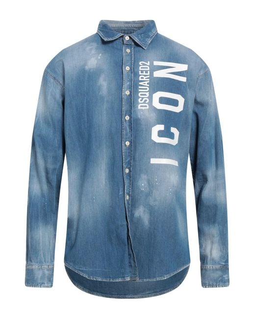 DSquared² Blue Denim Shirt for men