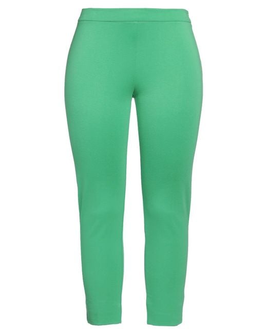 Diana Gallesi Green Pants Viscose, Polyamide, Elastane