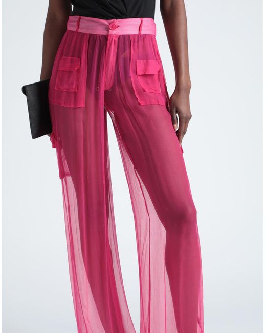 Pantalon Leslie Amon en coloris Pink