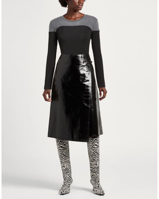 8pm Black T-Shirt Modal, Wool, Elastane