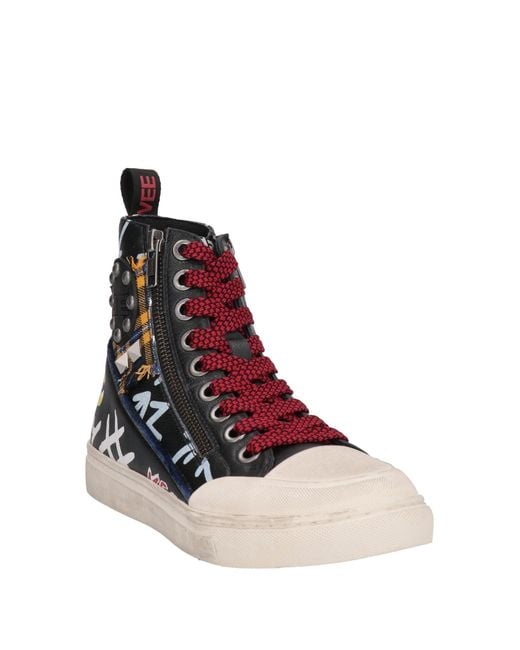 Emanuélle Vee Blue Sneakers Leather