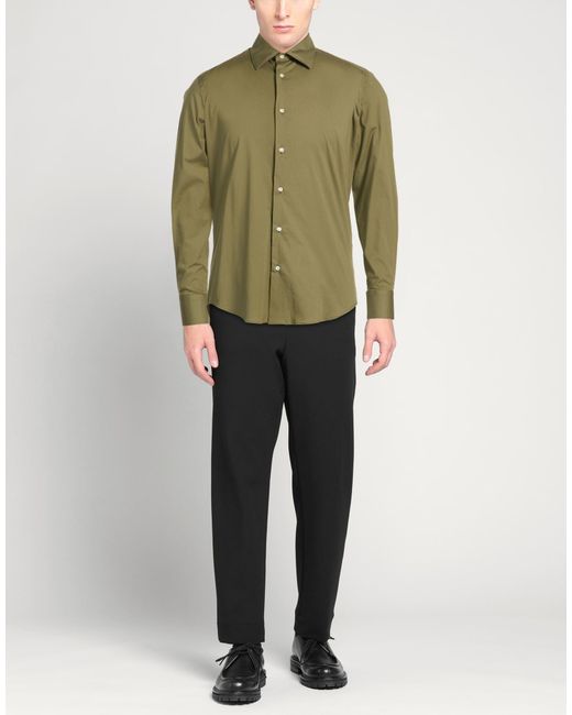Liu Jo Green Shirt Cotton, Elastane for men