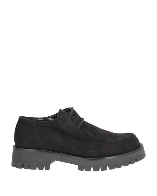 Nila & Nila Black Lace-Up Shoes Synthetic Fibers