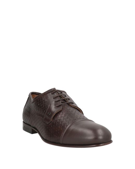 Baldinini Brown Chocolate Lace-Up Shoes Leather for men
