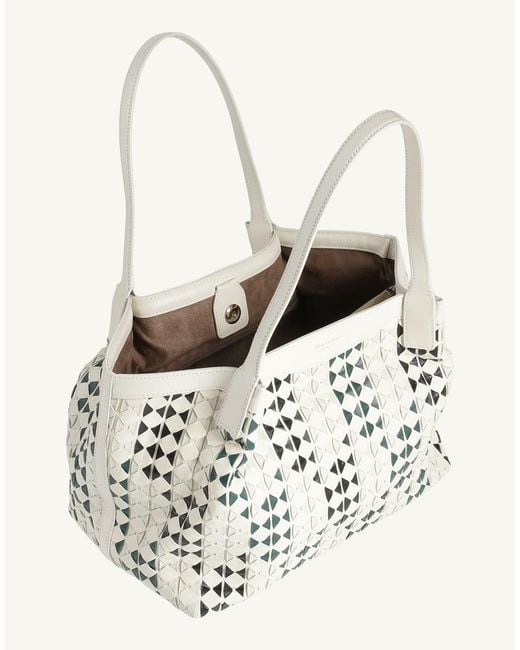 Serapian White Handbag Leather