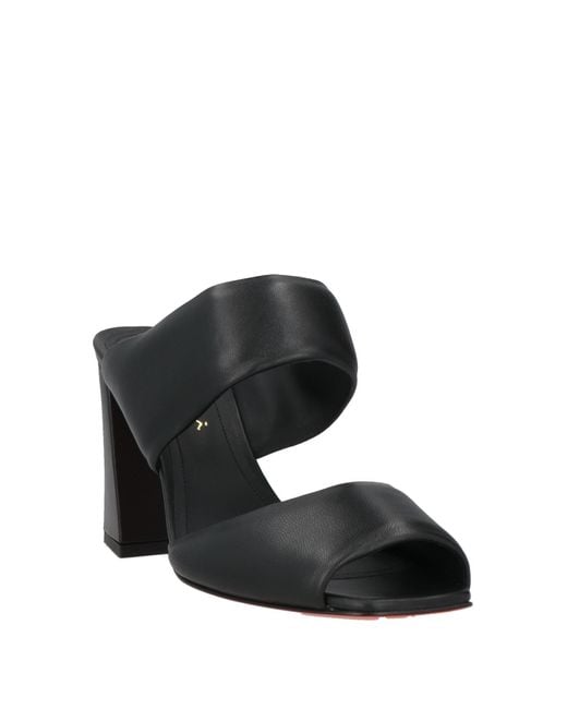 Santoni Black Sandals