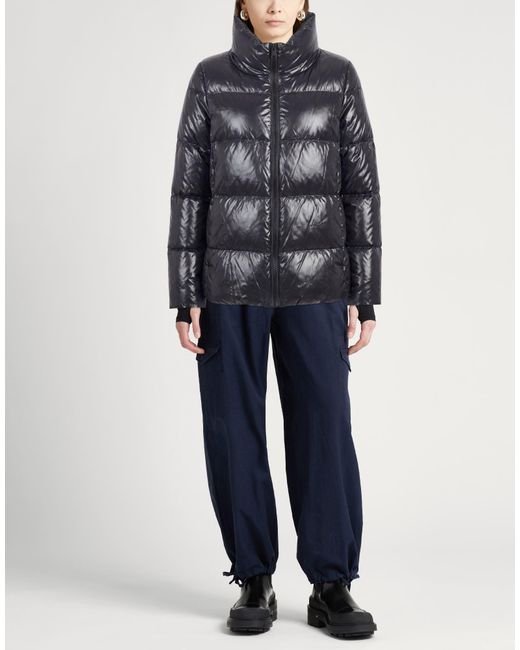 Herno Gray Charcoal Puffer Polyamide