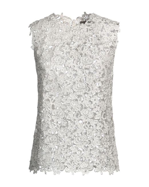 Ermanno Scervino Gray Top Polyester, Polyamide