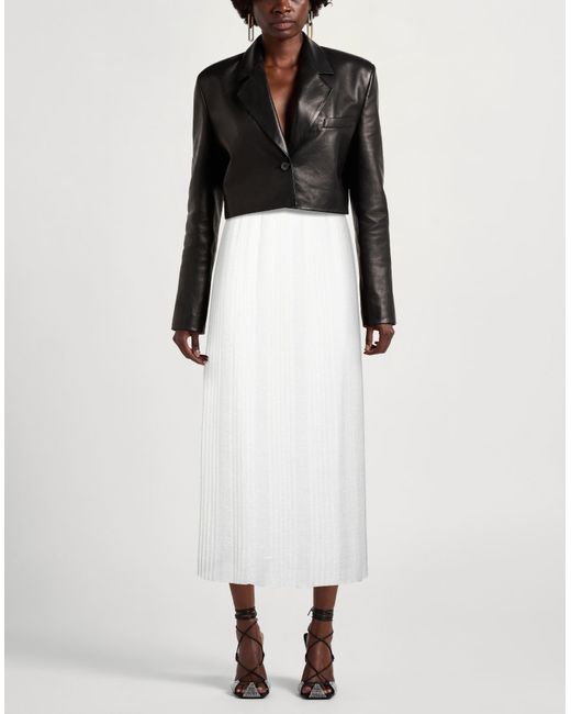 Peserico White Maxi Skirt Polyester